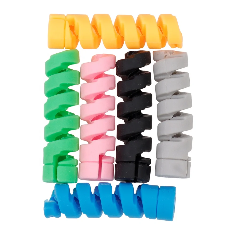 Spiral Cable Protector Saver Cover For Mobile Phone Usb Charger Wire