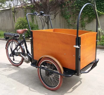 Dutch Popular Cargo Bike 3 Wheels Electric Tricycle Bakfiets With ...