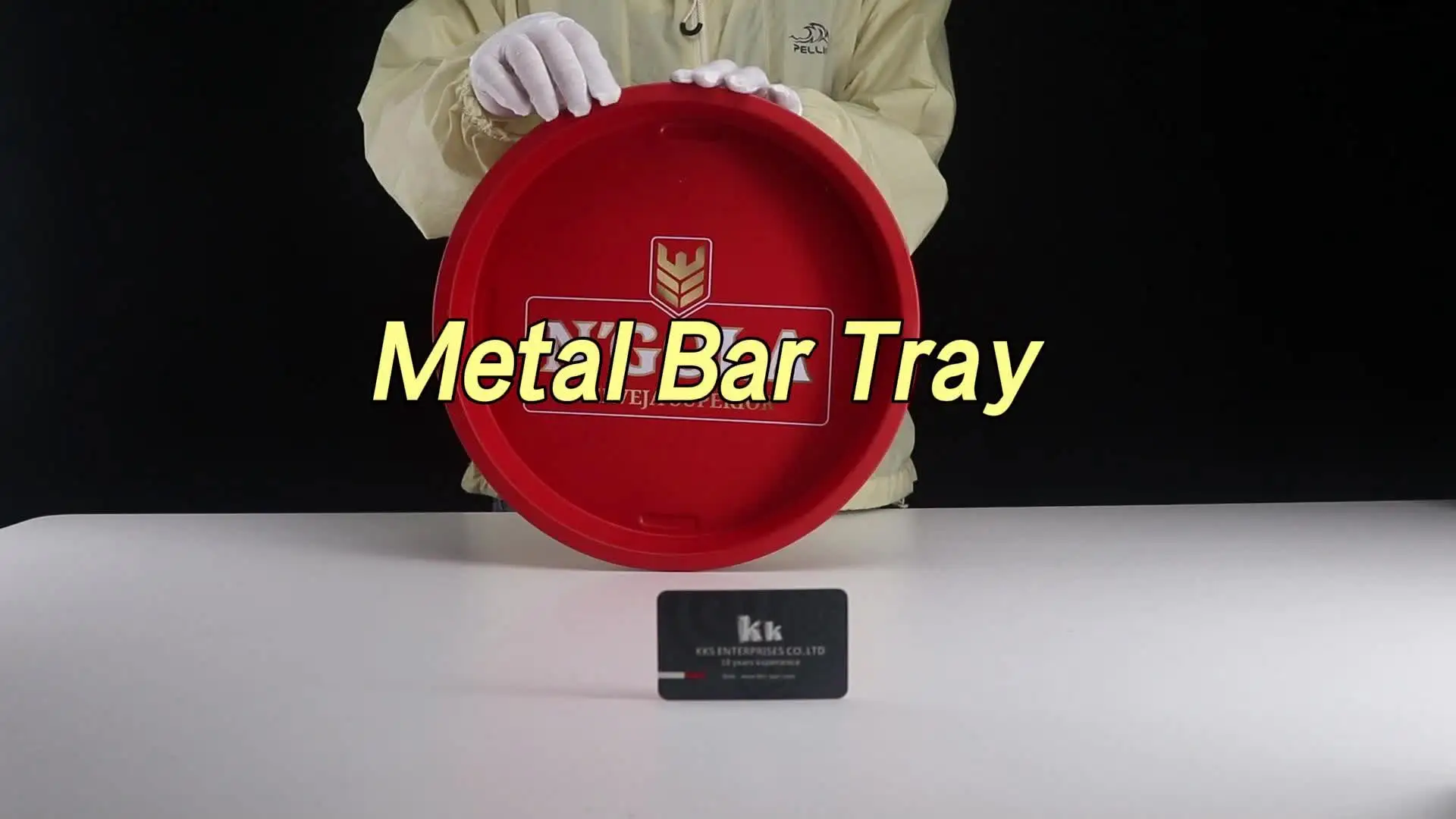8 Vassoi Rotondi Da Portata In Plastica 40,6 Cm – Antiscivolo Con Fondo In Gomma, Per Ristoranti, Bar, Feste E Catering