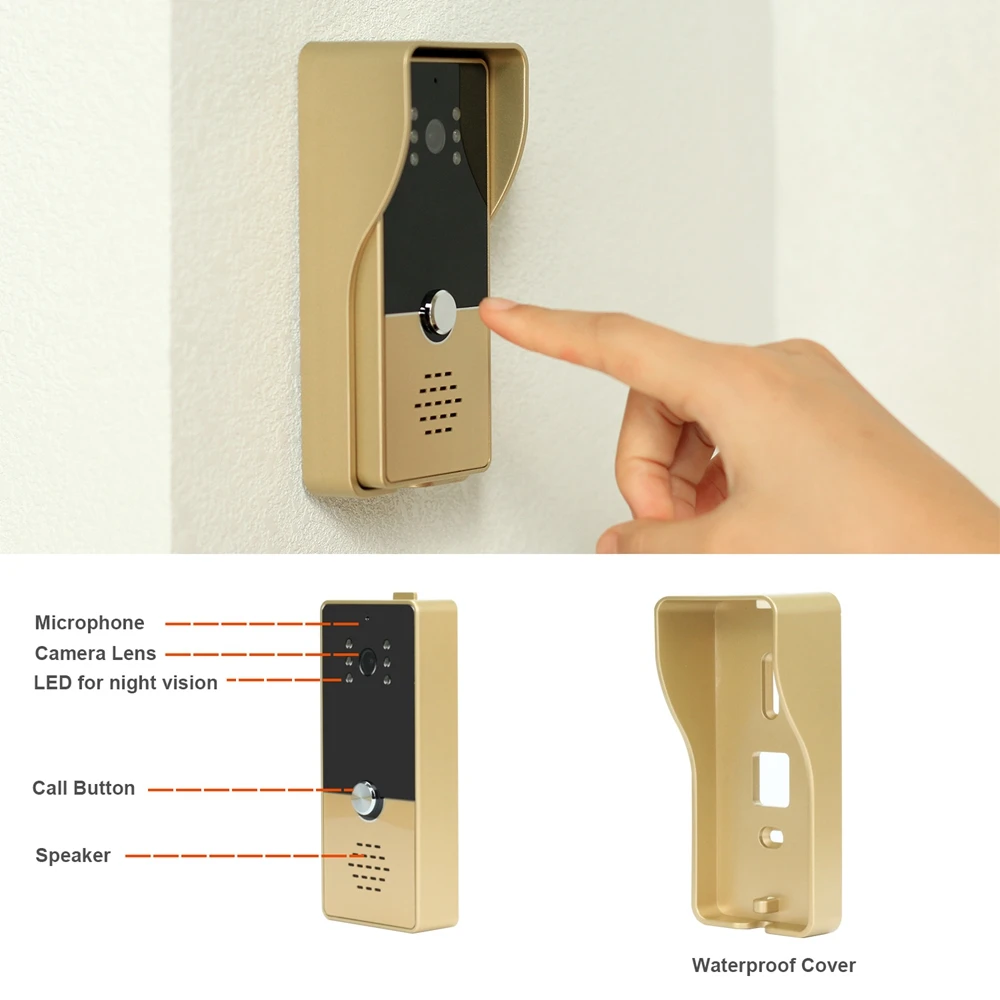 Home Security Cheap Price 7 Inch 4wire Video Doorbell For Villa Buy