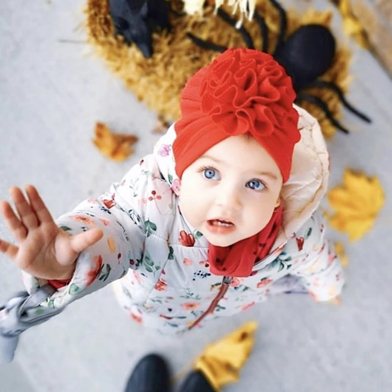 Newborn Baby Warm Lovely Floral Infant Toddler Headband Beanie Cotton Cap Hats Newborn Baby Warm Lovely Floral Infant Toddler Headband Beanie Cotton Cap Hats