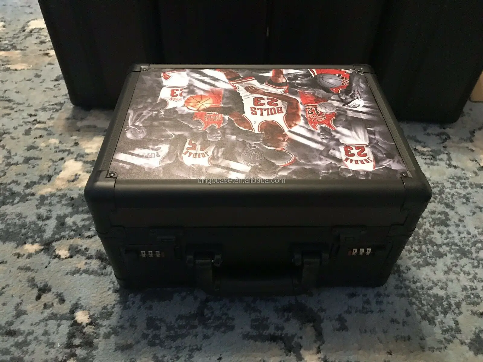 Crazy Horse Hobby Large Slab Case Toploader – 3-Row Aluminum Graded Card Storage Box With Locks For PSA/BGS/SGC