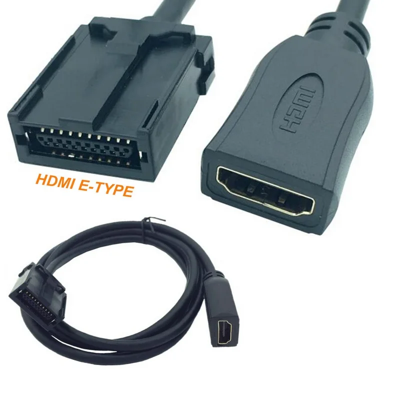 HDMI E Type to HDM Female Cable 1.5m - High Quality Video