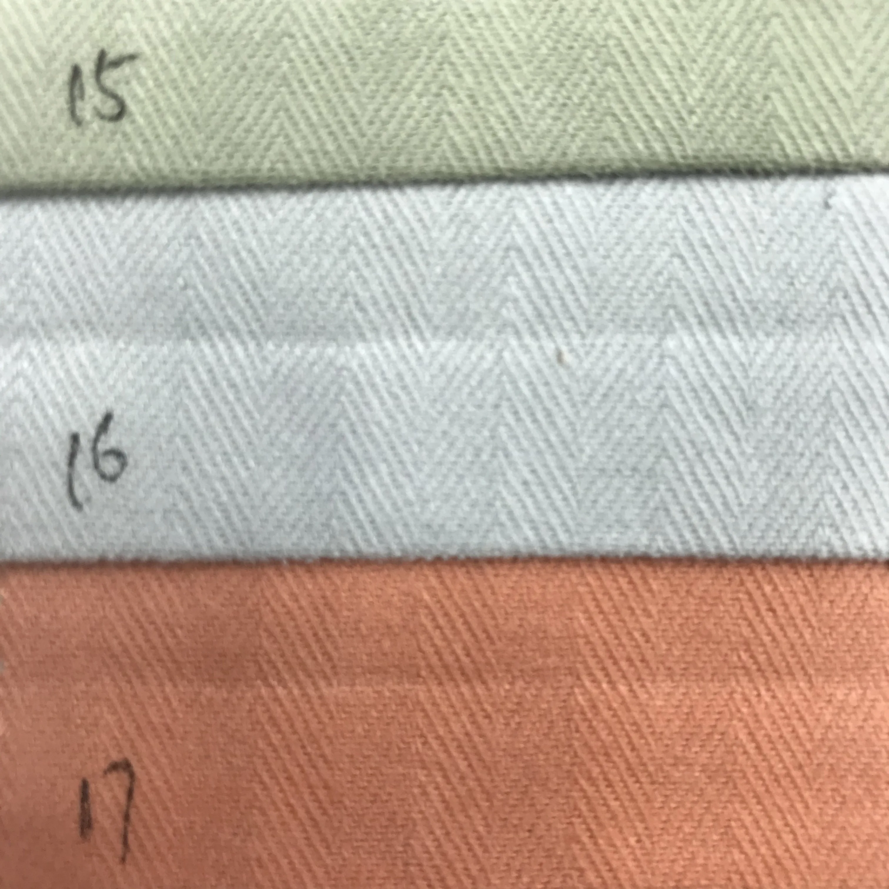 320gsm 100 Cotton Densely Woven Herringbone Fabric Coutil Fabric For