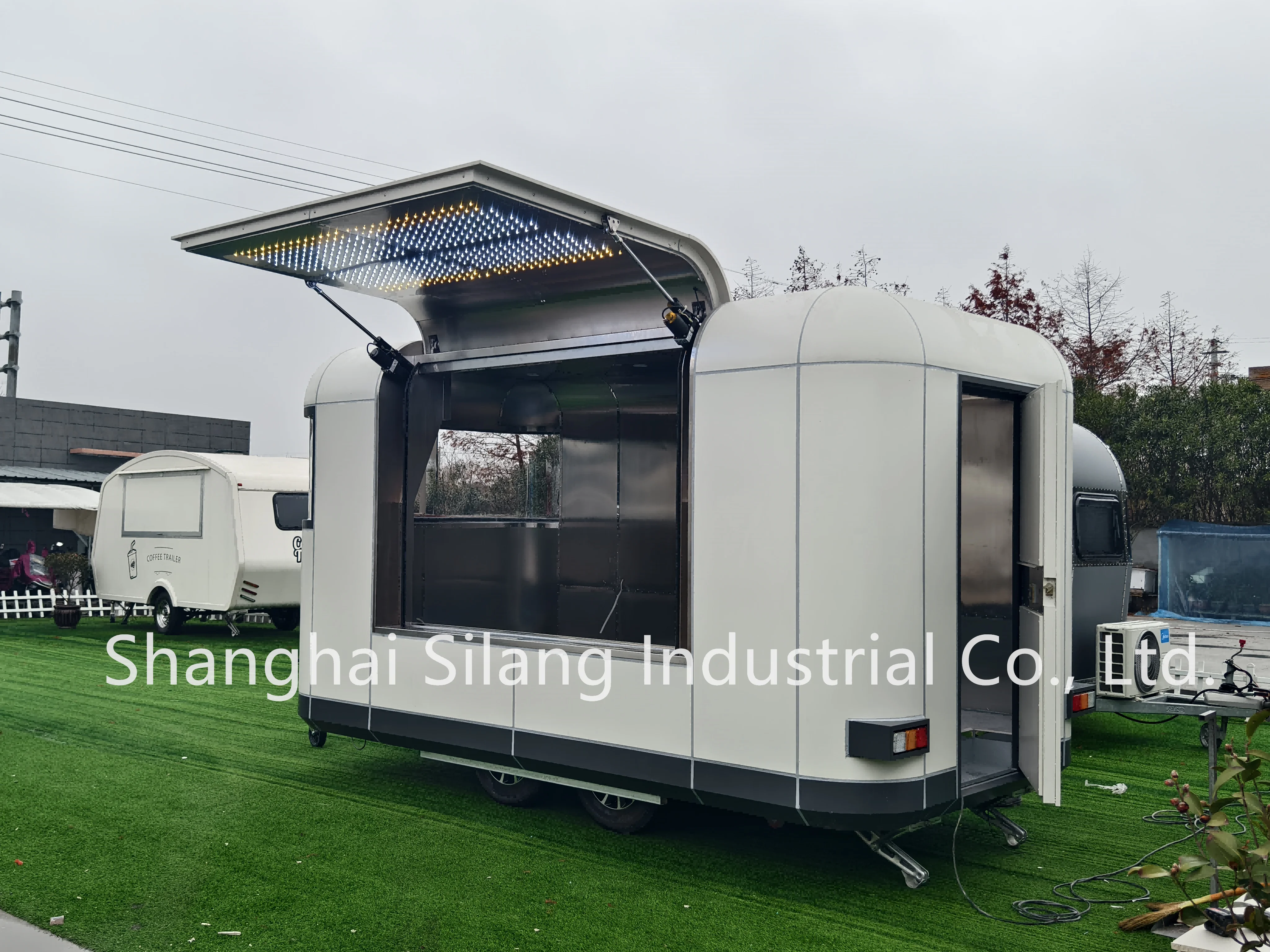 New Style Customized Mobile Coffee Snacks Sweets Food Trailer Truck Fast Food Cart Bar Supermarket manufacture