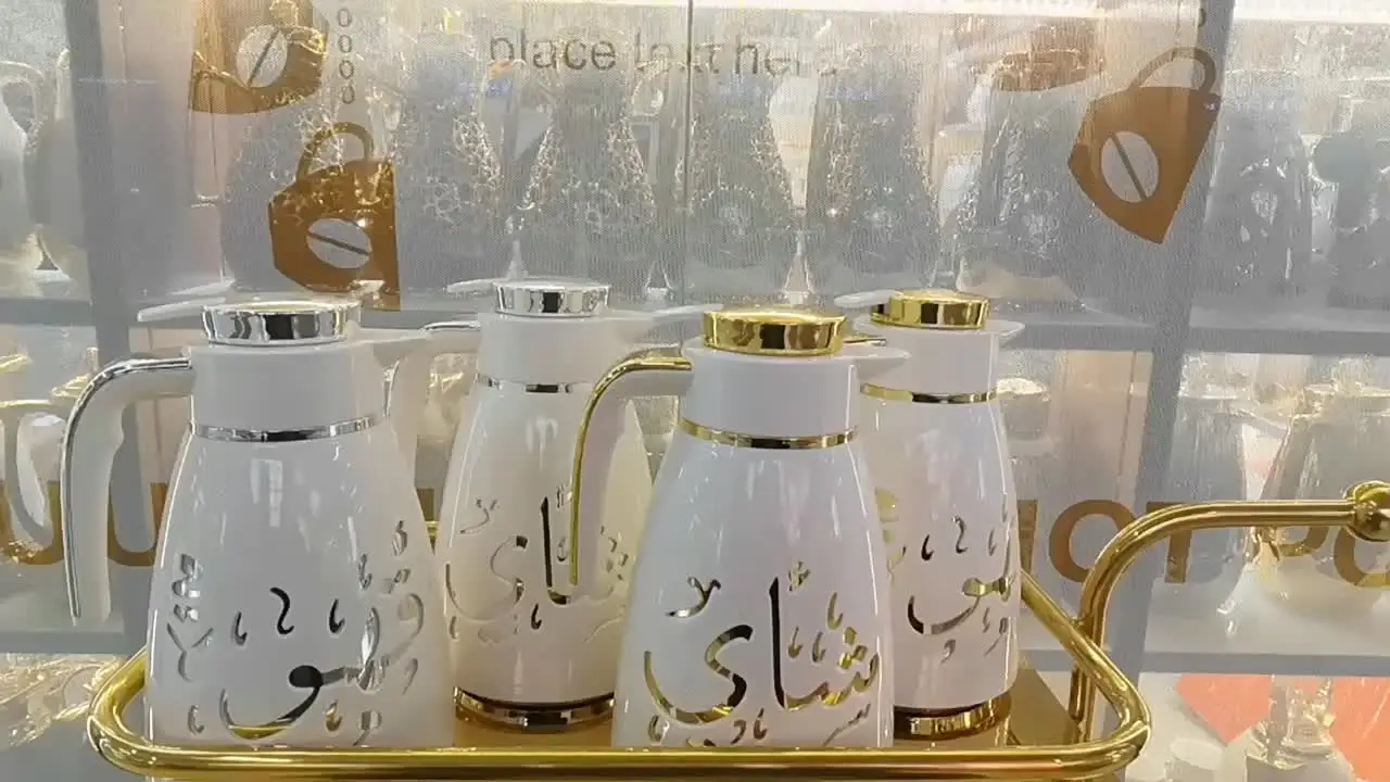 Dubai Arabesque High Quality Thermos Flask Glass Thermos Coffee