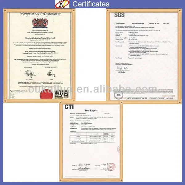 Certificates