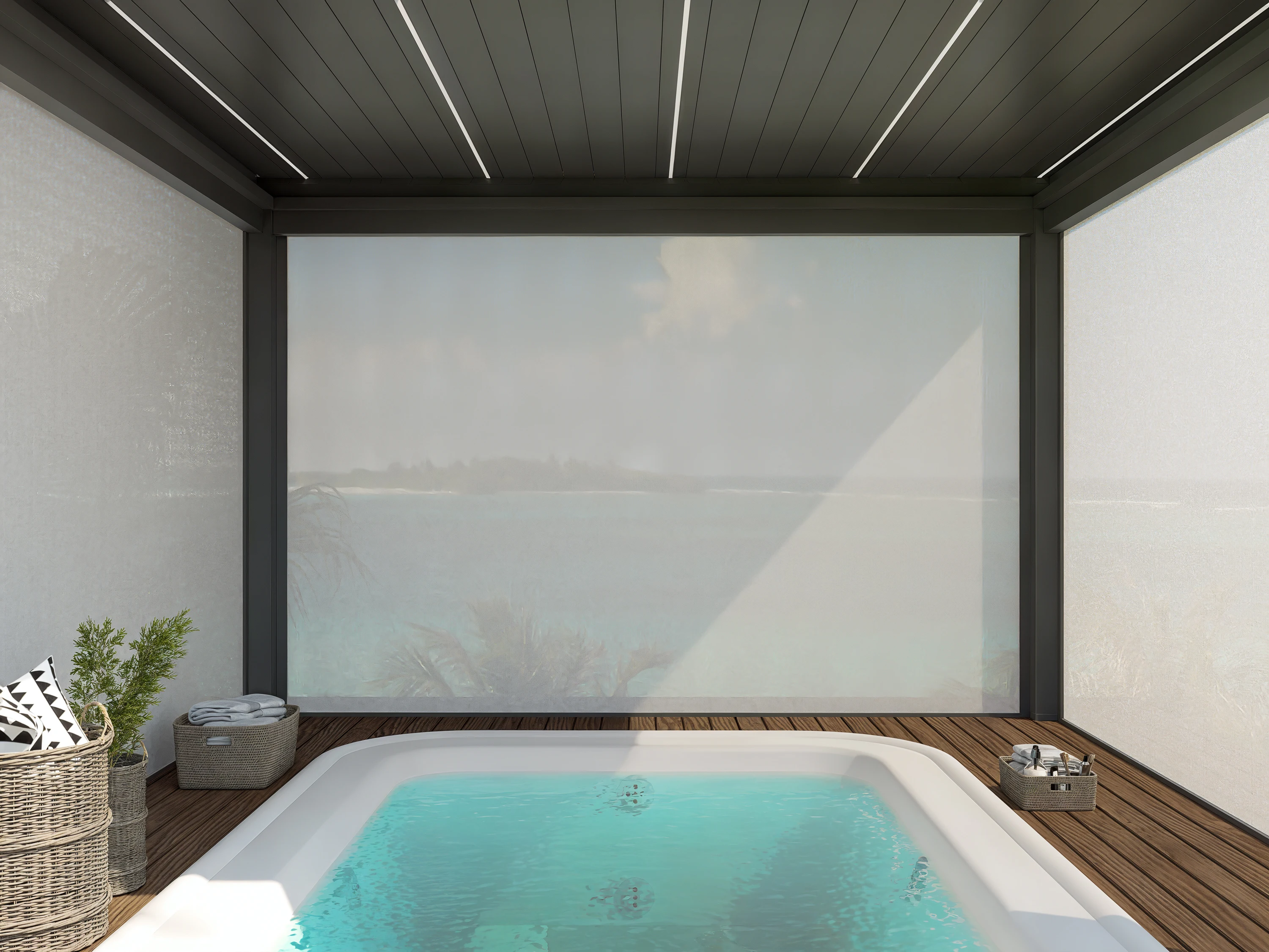 Motorized Zip Screen
