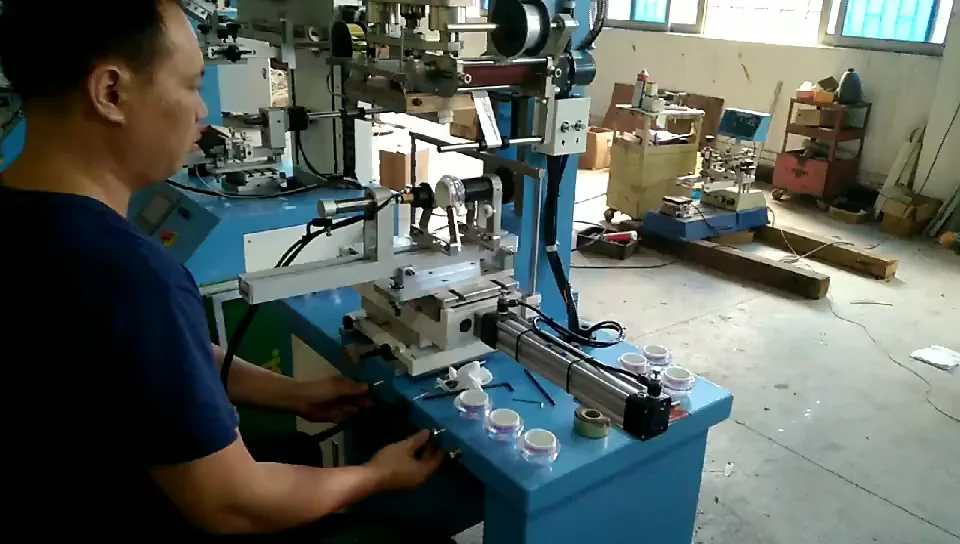Hot Sale Pneumatic Hot Stamping Foil Machine For Plastic Cream Bottle