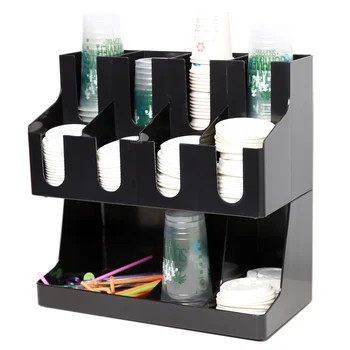 Coffee Shop Cup Organizer Soda Cup Holder Acrylic Cup Dispenser For ...