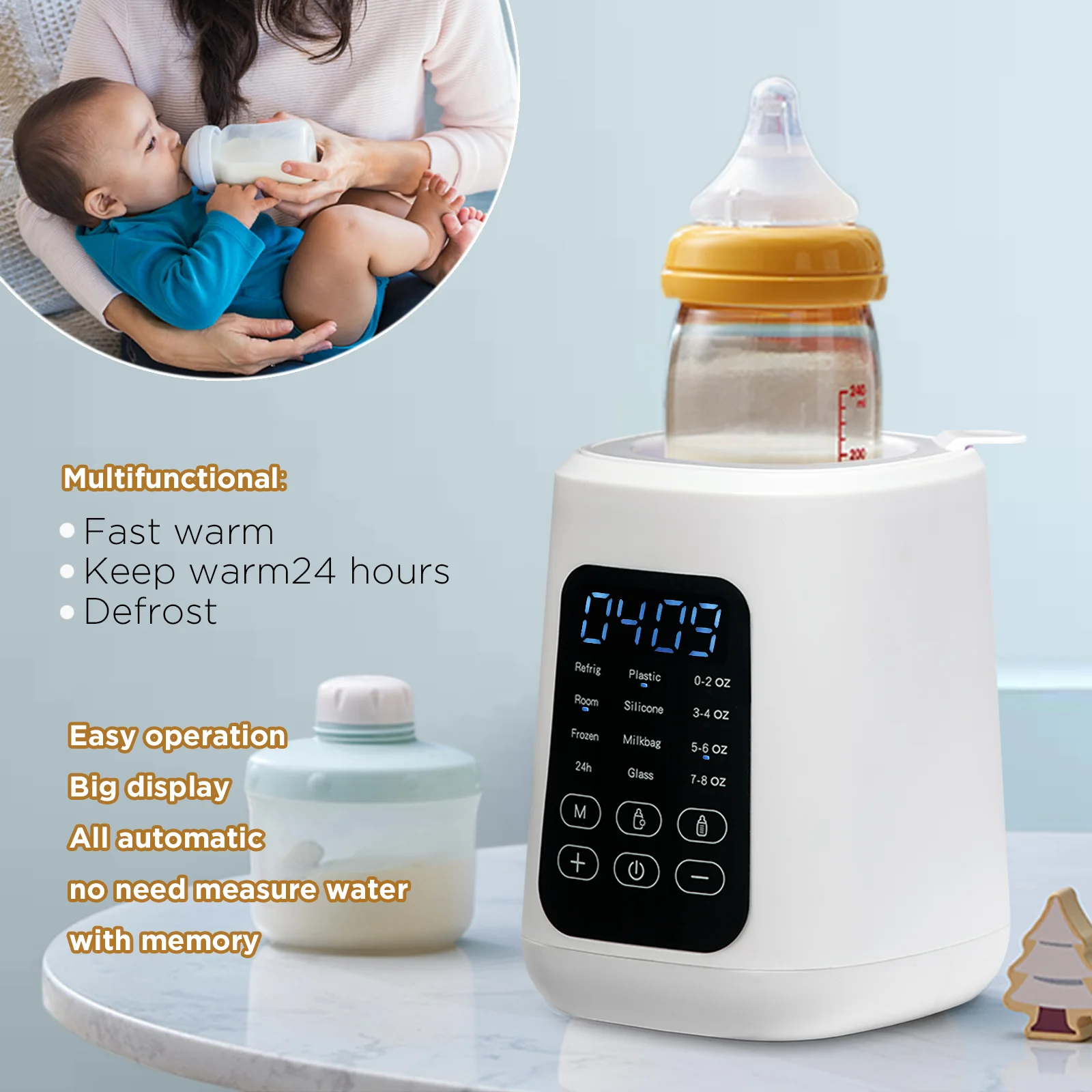 Manufacture Baby Milk Feeding Bottle Warmer Heating Milk Bottle Warmer 