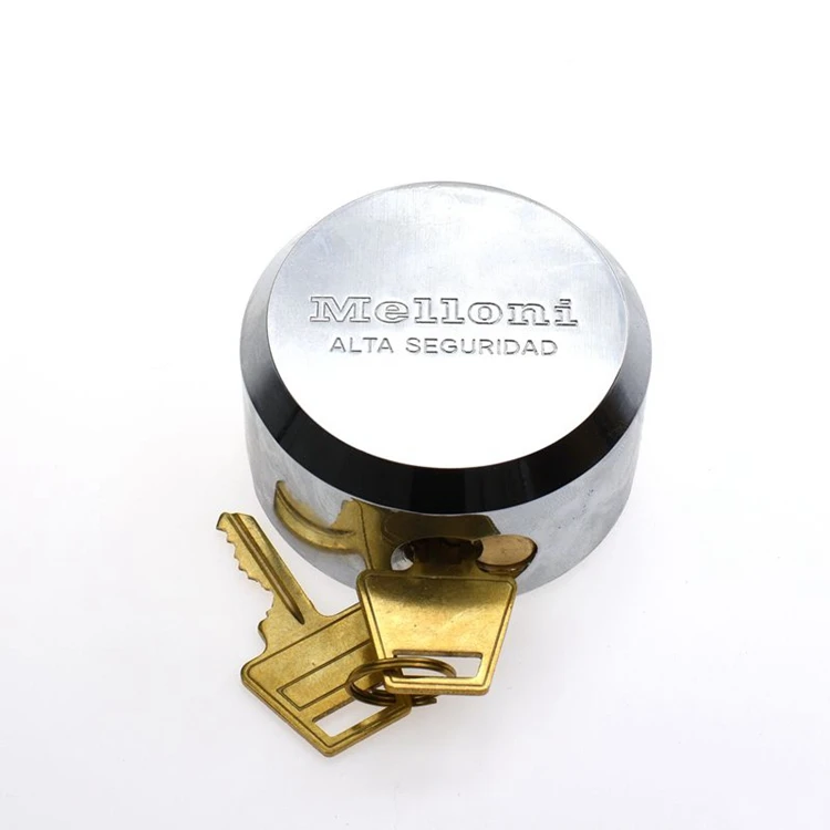 Yh9600 High Quality 73 Mm Round Steel Hockey Puck Lock Hidden Shackle