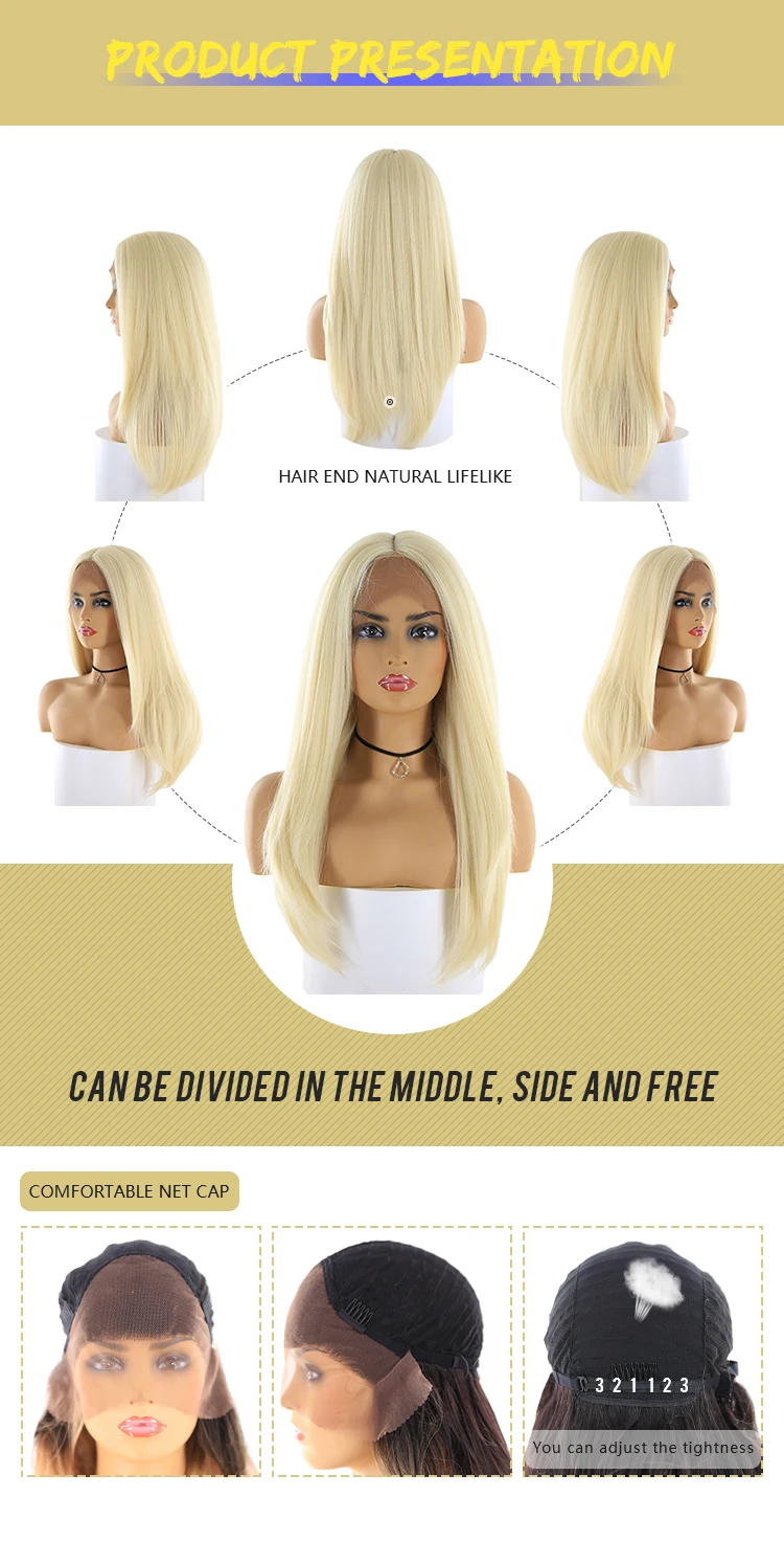 613 blonde synthetic wig