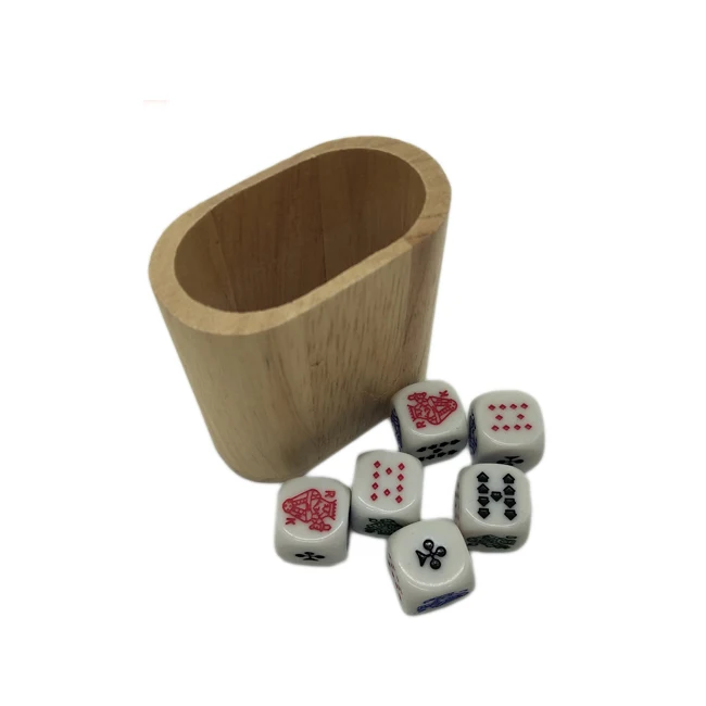 Best Quality Ovalshaped Dice Cup Poker Wooden Dice Up Customized Buy
