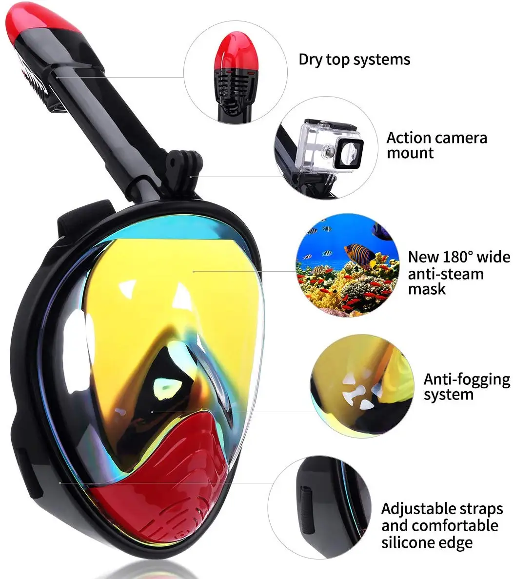 breathe underwater snorkel mask