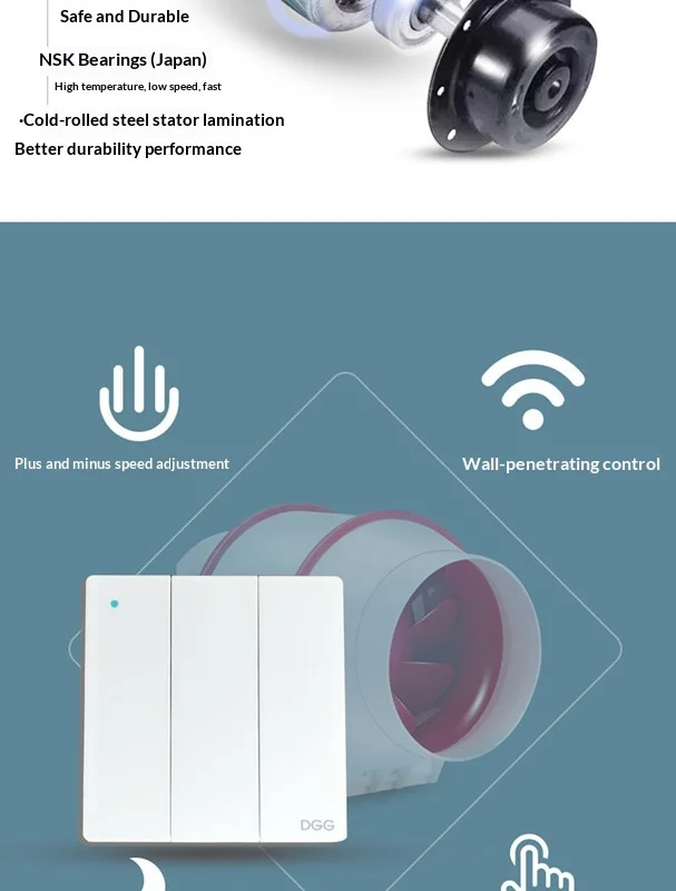 Flow Booster Duct Fan, Plastic, 110 V, Electric - detail 12