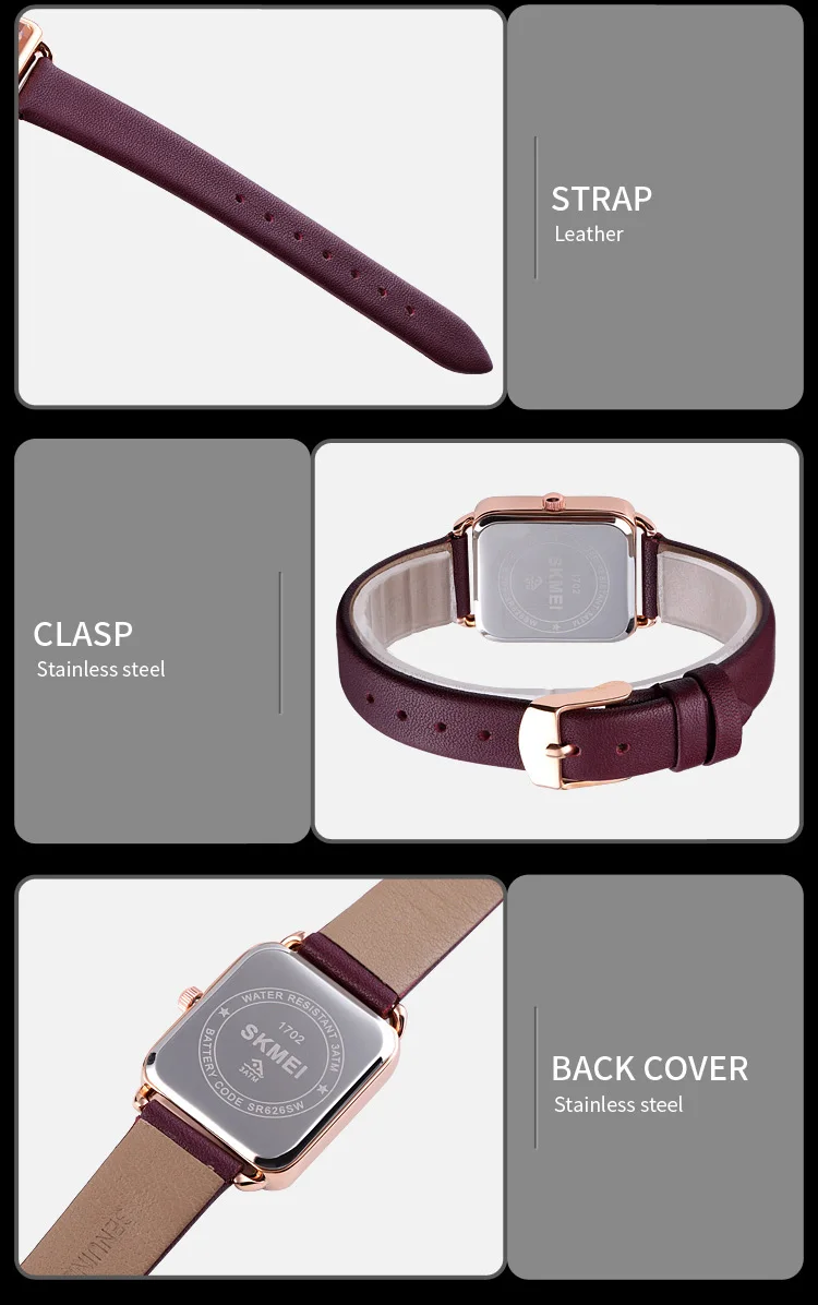 SKMEI 1702 Luxury Watch For Women description image 10
