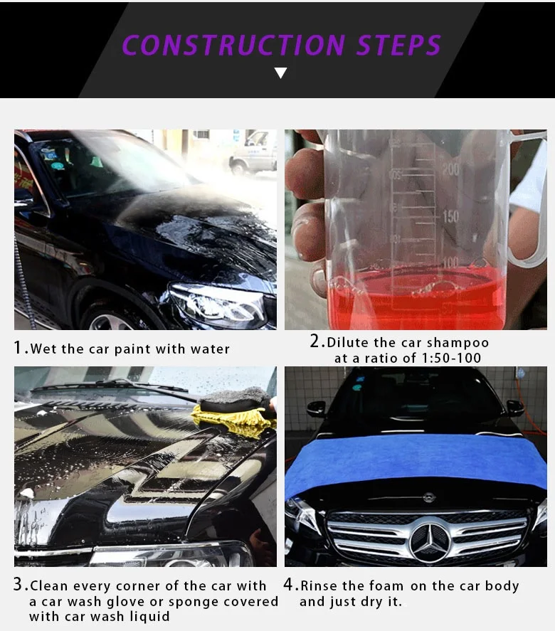 Wholesale 9+9 Dirt Remover Car Wash High Hydrophobic Car Cleaning Wax