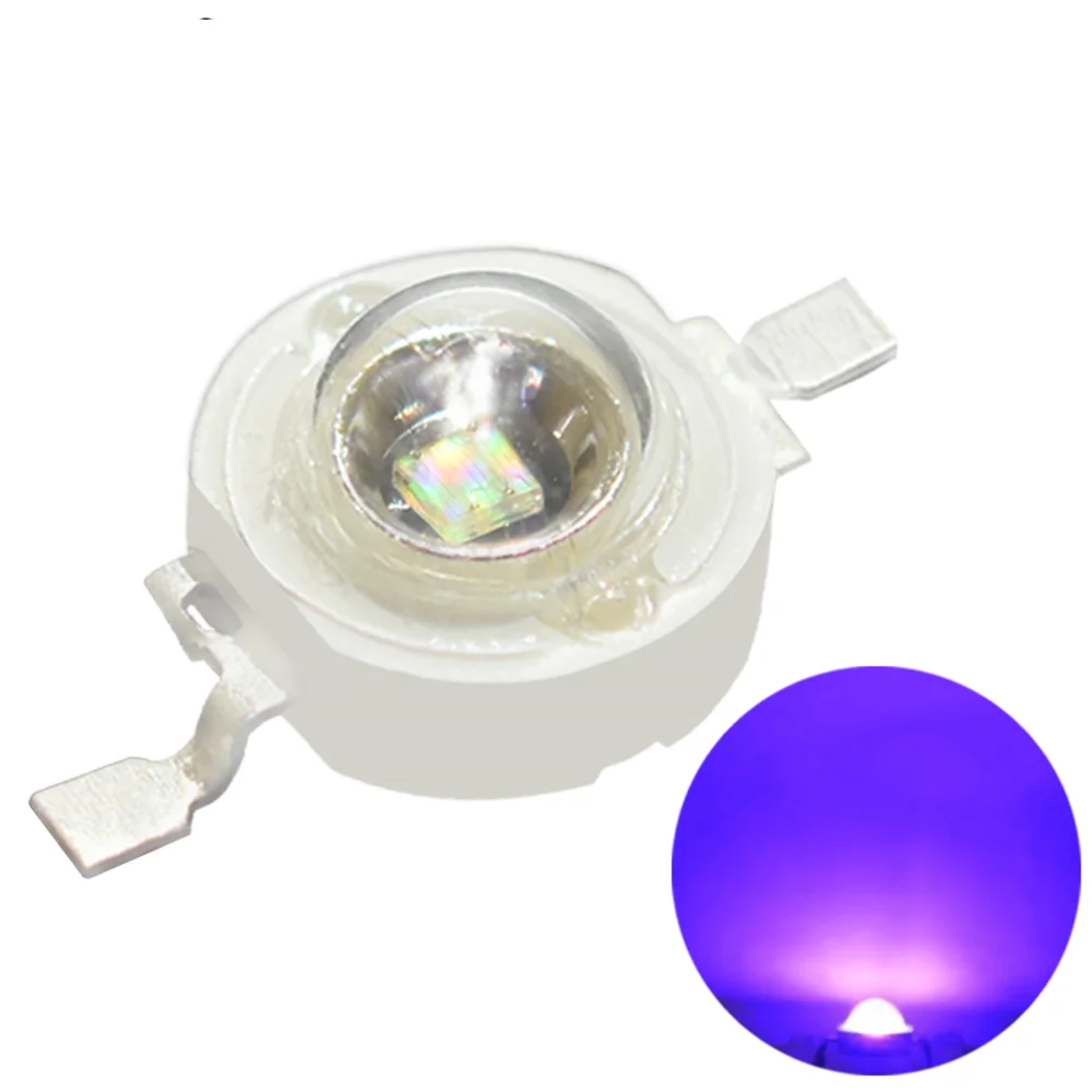 Czinelight High Quality High Power Epileds Smd 392nm 395nm 1W 3W Purple Uv Led Lamps