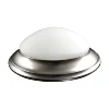 Indoor Vintage Flush-Mount Ceiling Fixture Lighting Lamp Round Brushed Nickel Finish With Glass Surface Mounted Lights