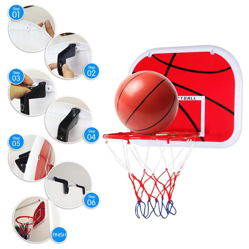 Hanging Basketball Hoop Indoor Basket Ball For Door Mini Basketball ...