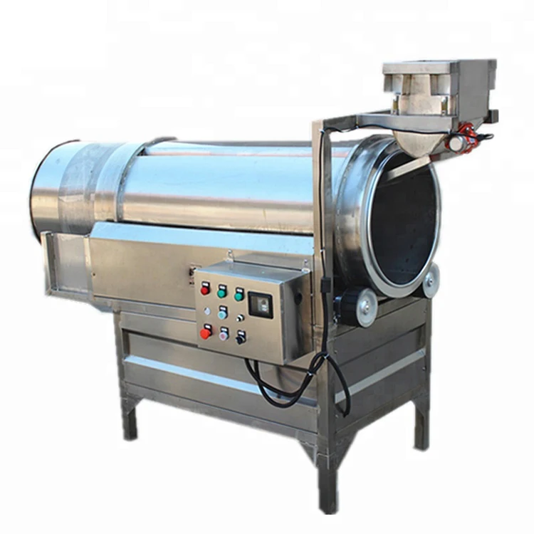 多功能滚筒调味滚筒涂料和调味爆米花调料机