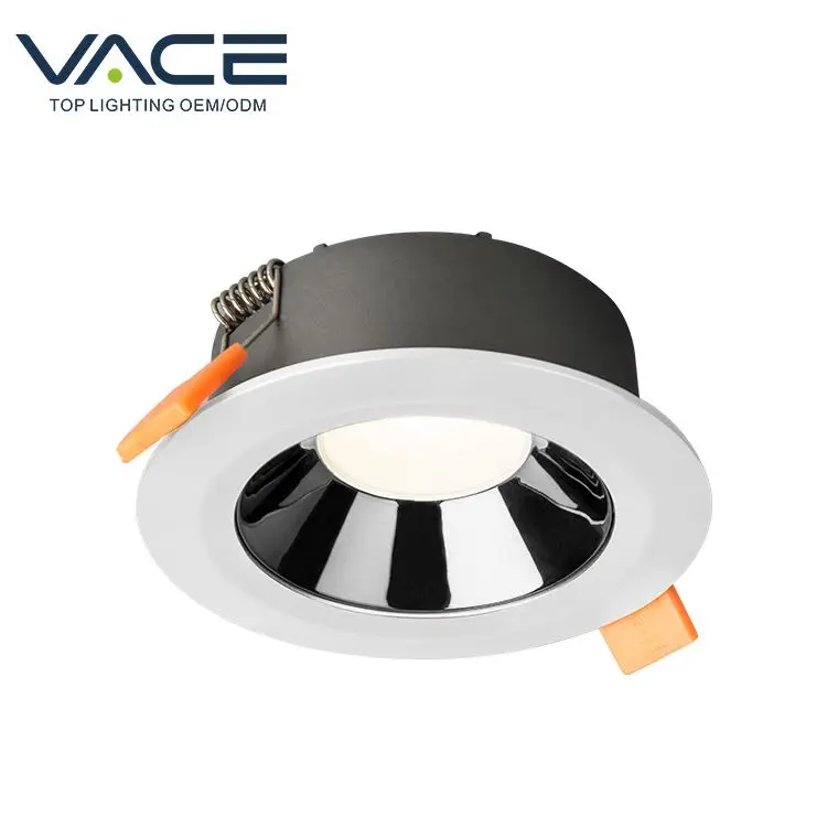 Aluminum housing plastic reflector bedroom dimmable led downlight for general lighting