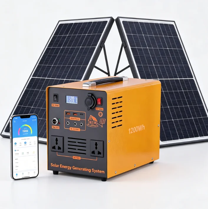 1000W solar panel array mounted on a garage roof