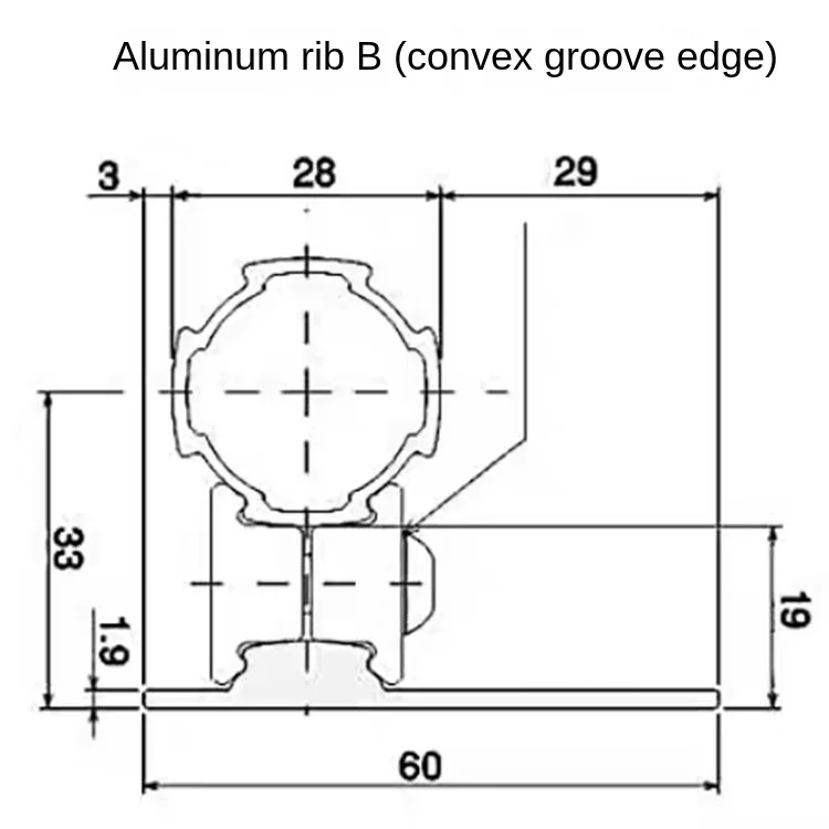 product retaining aluminum alloy 6000 series b convex groove third generation lean tube 28 bar fitting connector-12