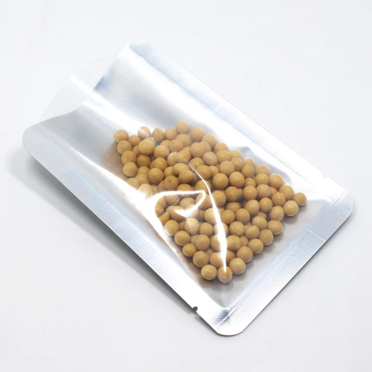 costom print clear front window stand up pouch with zipper