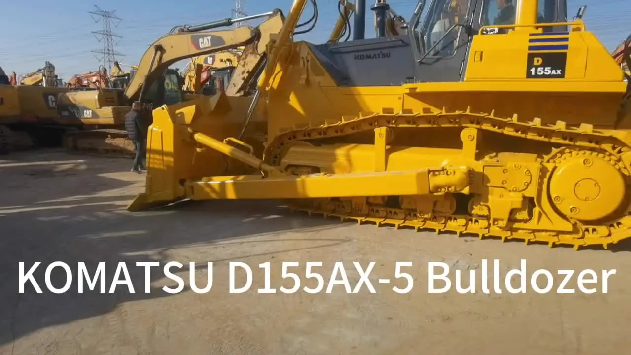 Used Komatsu D155 Bulldozer D155AX-5 Tracked D155A-1/D155A-2 Dozer