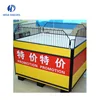 Double layer Supermarket metal vegetable and fruit display rack for sale
