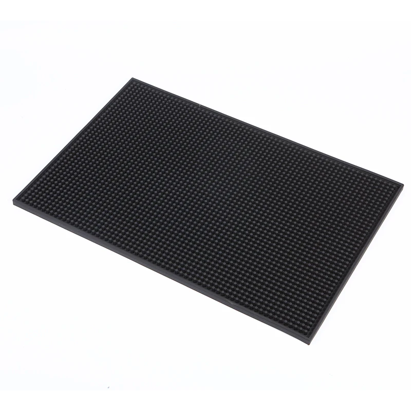 Useful Mini Coffee Cocktail Bar Mat Black Anti-slip Service Whisky Bar ...