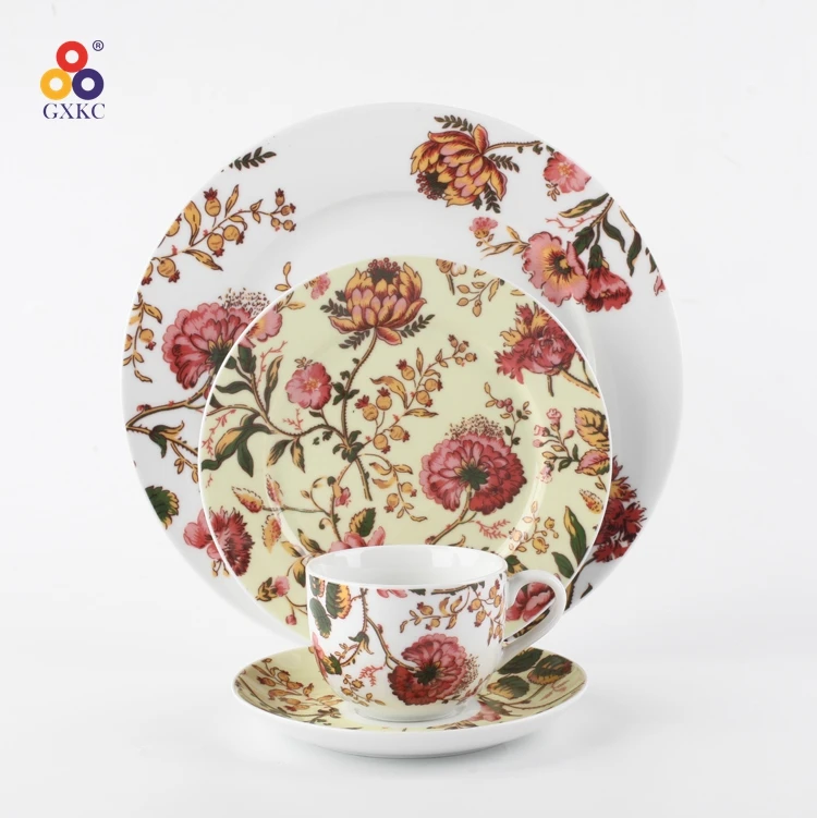 Lead And Cadmium Free In Glazed 4/16/24pc New Bone China Porcelain