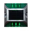 scintillation led Aluminium solar road flashing stud solar road indicator Green flashing stud