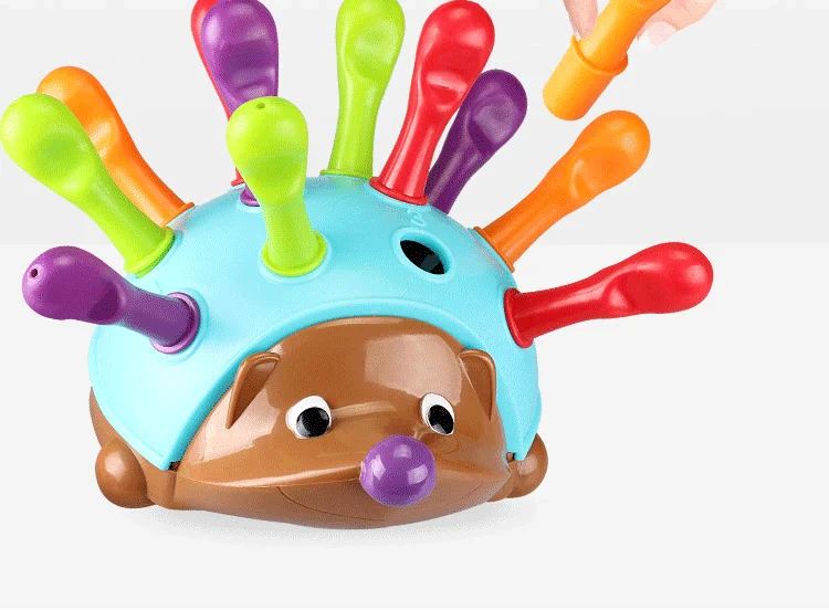 Montessori Colorful Hedgehog Learning Educational Toy Montessori Toys Early Educational