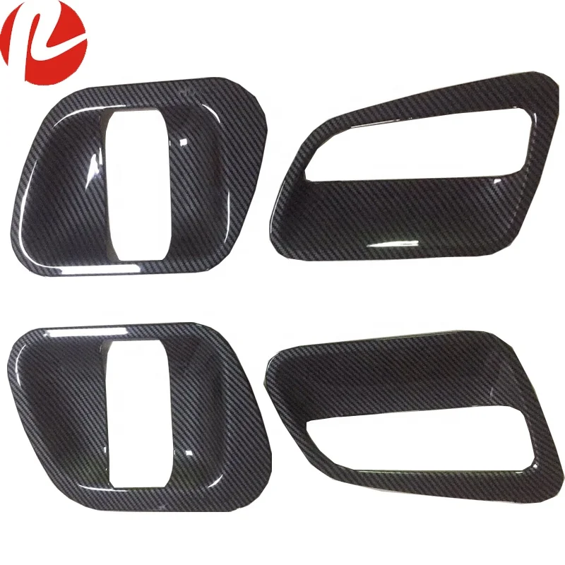 Hiace van KDH200 2005-2016 front sliding middle door bowl door handle cover Imitation carbon fiber car accessories.jpg