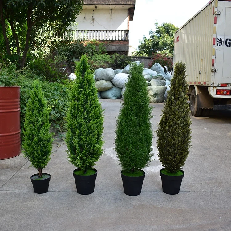 3ft 4ft 5ft 6ft Factory Price Artificial Bald Cypress Tree Christmas Tree Tower Oval Cedar