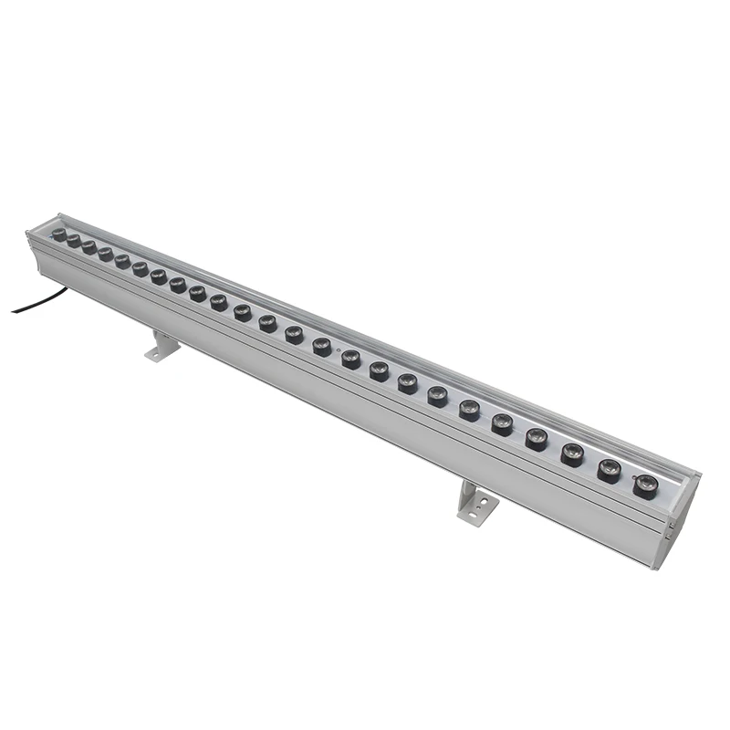 Exterior 1m 220V/24V 24W/36W/72w building decoration outdoor waterproof led linear type wall washer light