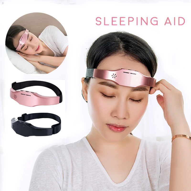 Electric Head Massager Sleep Monitor Migraine Relief Massager Insomnia Therapy Release Stress Sleep Therapy Device Sleeping