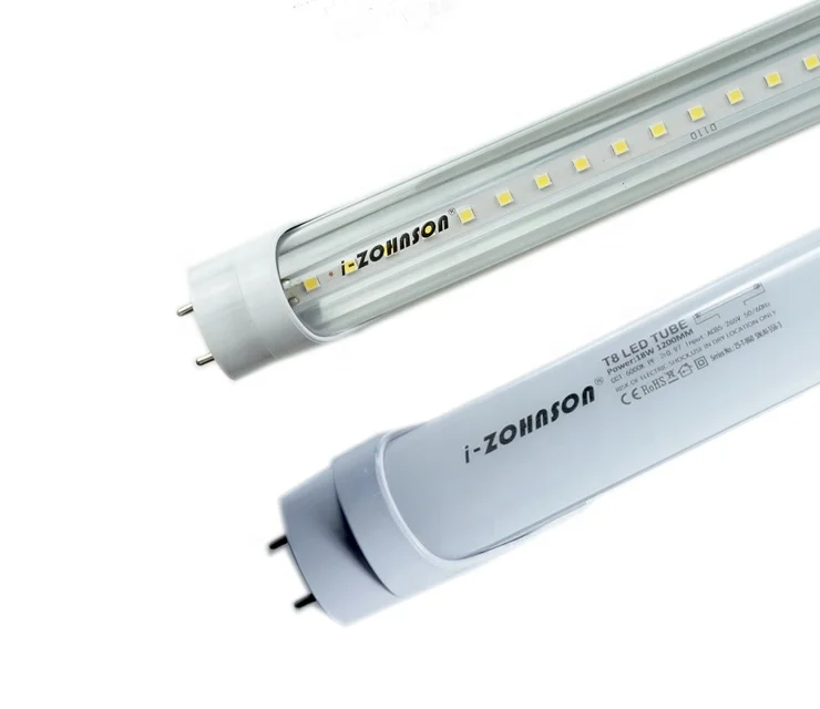 T8 Hybrid Tube installed in single-ended (shunted) and double-ended (non-shunted) lamp holders at 120 to 277 Volts