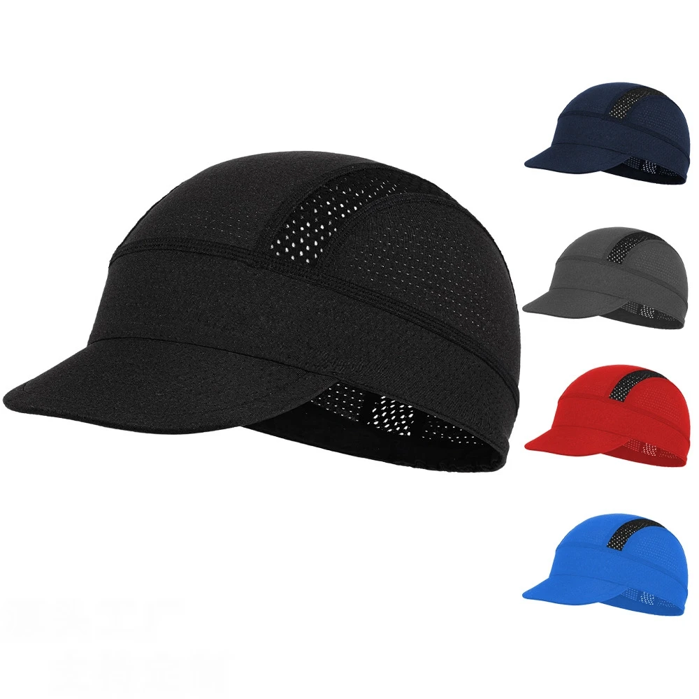 baseball cap under bike helmet Cycling for Men Liner Cycling Hat with Brim Introducing the Under Helmet Hat (UHH) made specifically to go under your helmet Halo Cycling Cap - White
