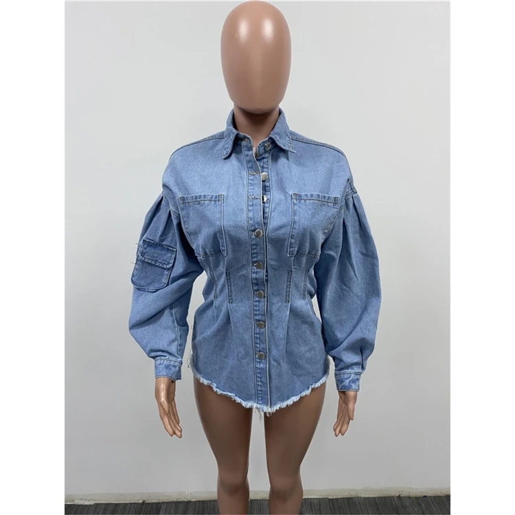 Hot Selling New Arrival Fashion Casual Classical Denim Autumn Coats Tops Woman Clothing Winter Women Top Jackets