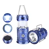 Factory Supply Cheap Super Bright Solar Charging 3 in 1 Multi-function Plastic Potable led Camping Lantern with Flashlight