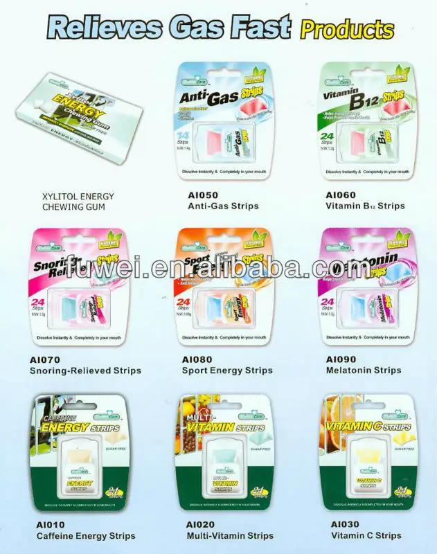 24pcs fresh breath mint oral strips