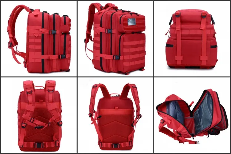 Outdoor large capacity molle system military tactical backpack bag