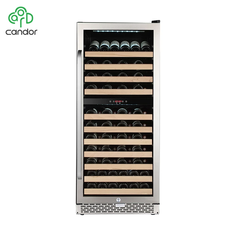 Factory Custom Luxury Dual Temperature Vertical Wine Cellar With 92