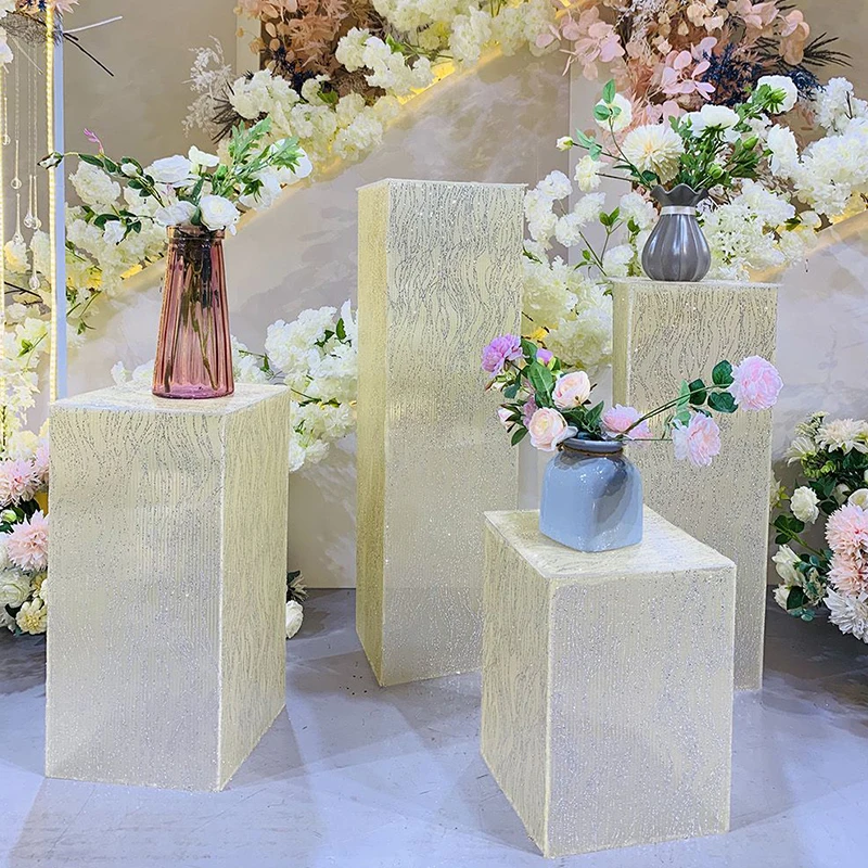 Wedding Decoration Props Artificial Flower Stands Set Of 4 Watermark