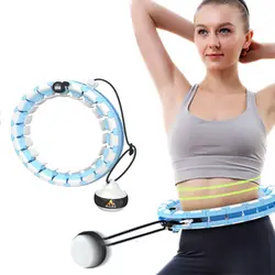 2021 New Technology Personal Fitness Weight Indoor Sport Loss and Massage Magnetic suspension Adjustable Smart hoola hoop