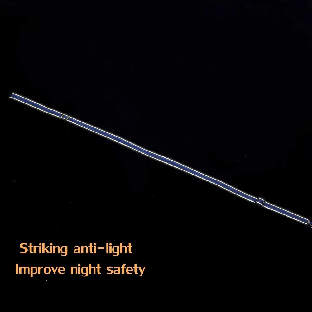 Reflective Nylon Dual-use Bungee Walking Training Leash with Soft Padded Handle for Two Medium Large Dogs